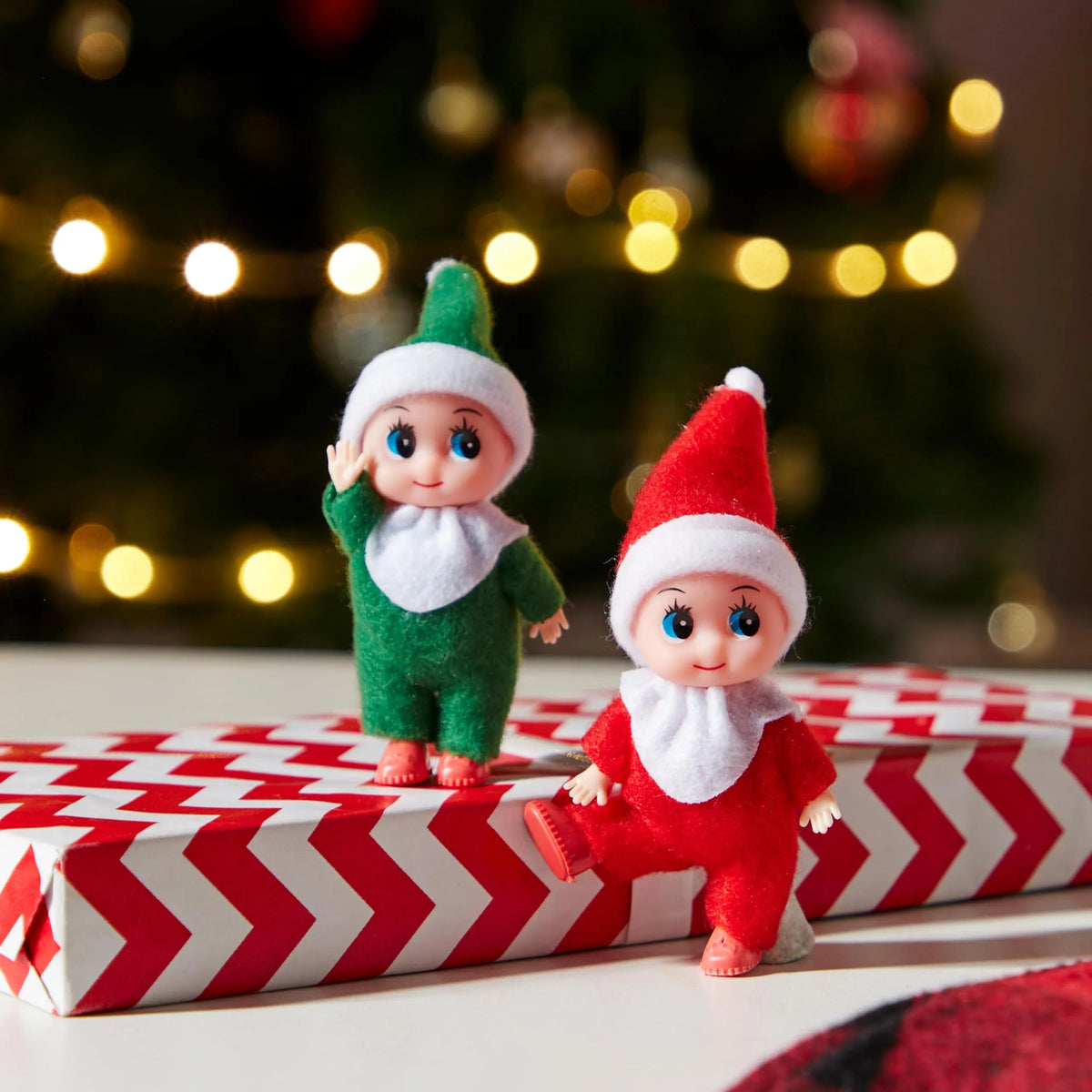 2 Pack Christmas Elf Plush Doll - Soft Tiny Toy