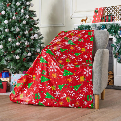 2-Pack Jumbo Christmas Bike Gift Bags - 72 x 60 Inch Plastic Holiday Gift Bags