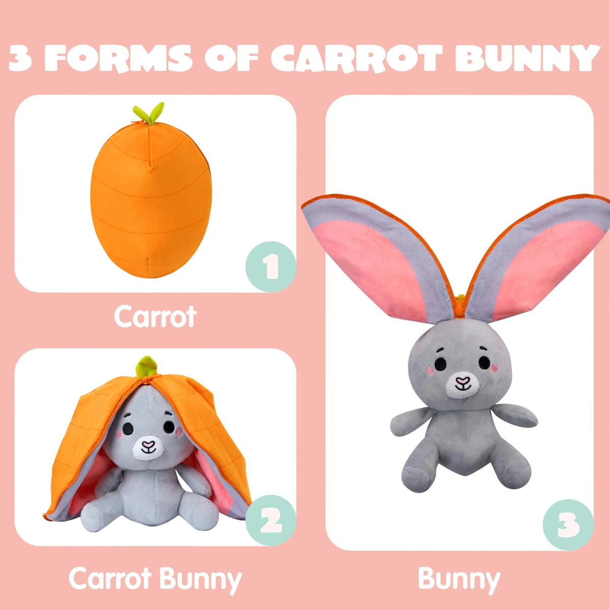 2 Pack Plush Hiding Bunny Chick Stuffed Animals