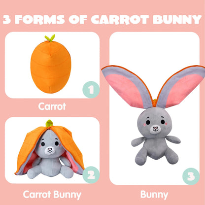 2 Pack Plush Hiding Bunny Chick Stuffed Animals