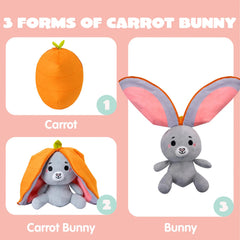 2 Pack Plush Hiding Bunny Chick Stuffed Animals