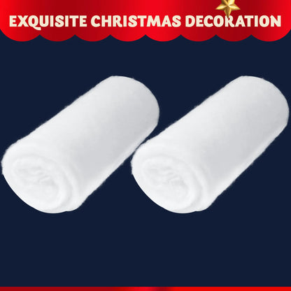 2-Pack Christmas Snow Blanket Roll for Holiday Decor
