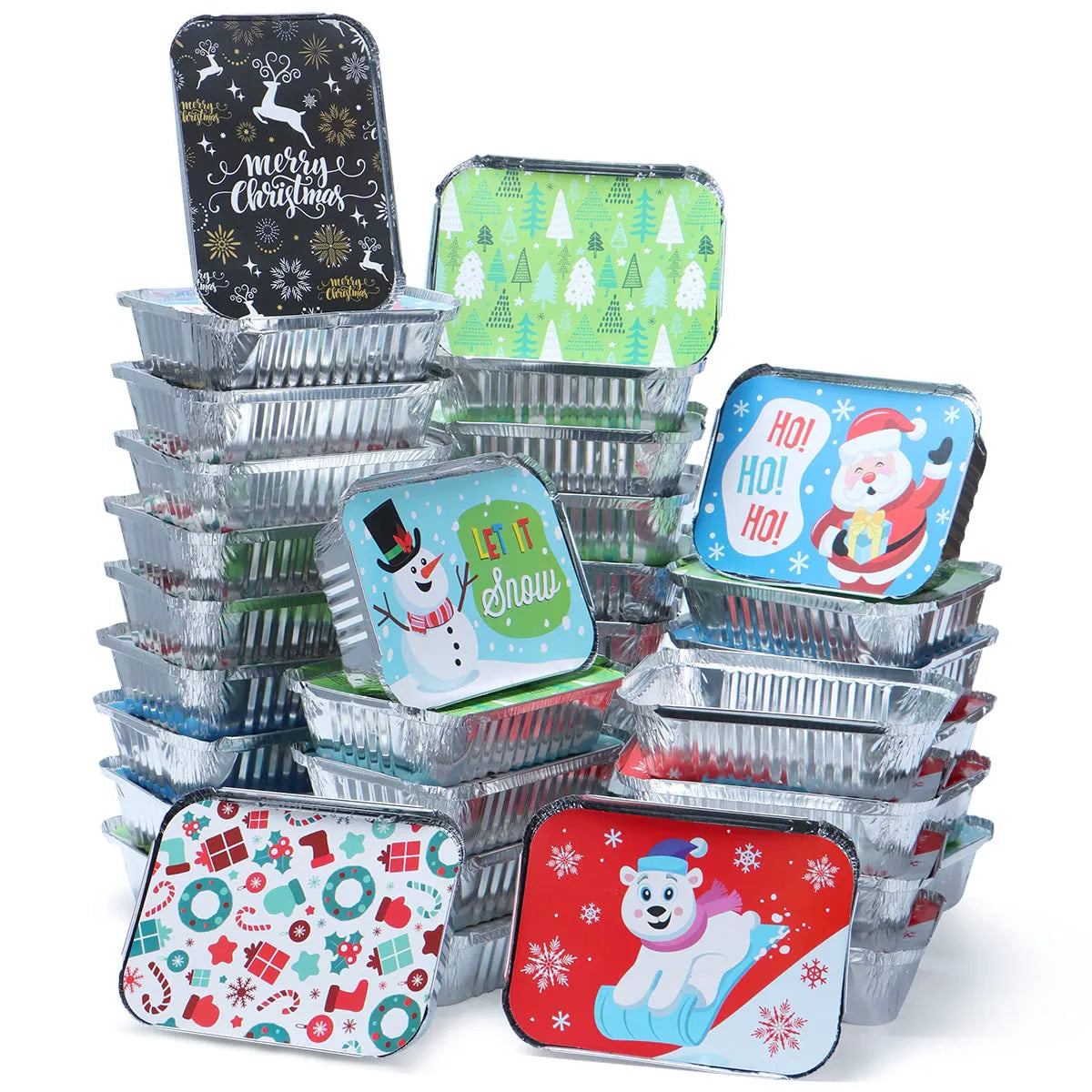 36 Christmas Cookie Tins with Lids for Gift Giving