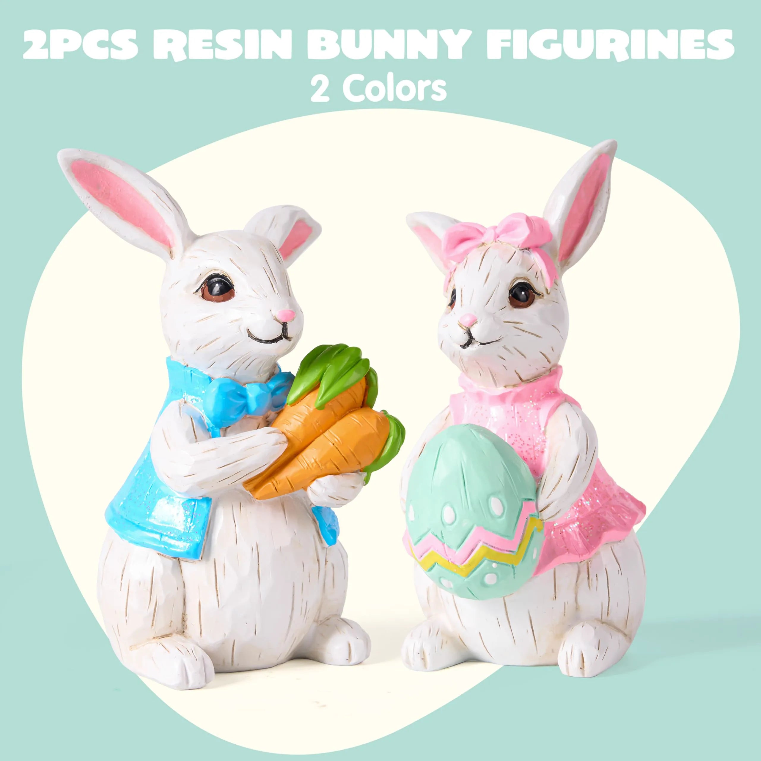 Easter Bunny Decor Set of 2