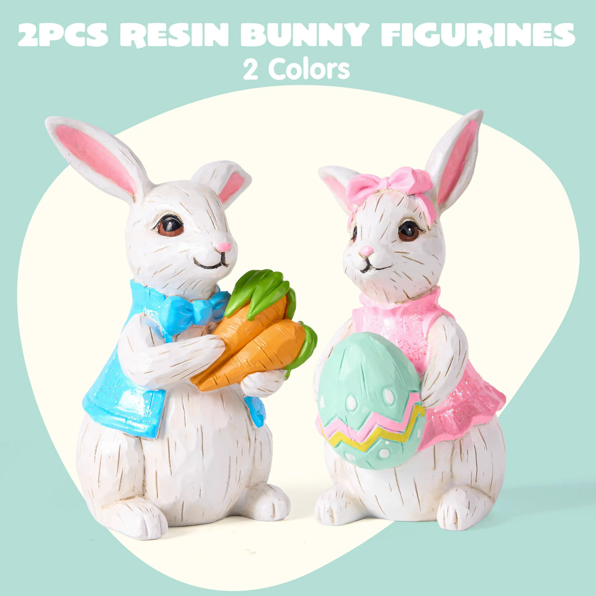Easter Bunny Decor Set of 2