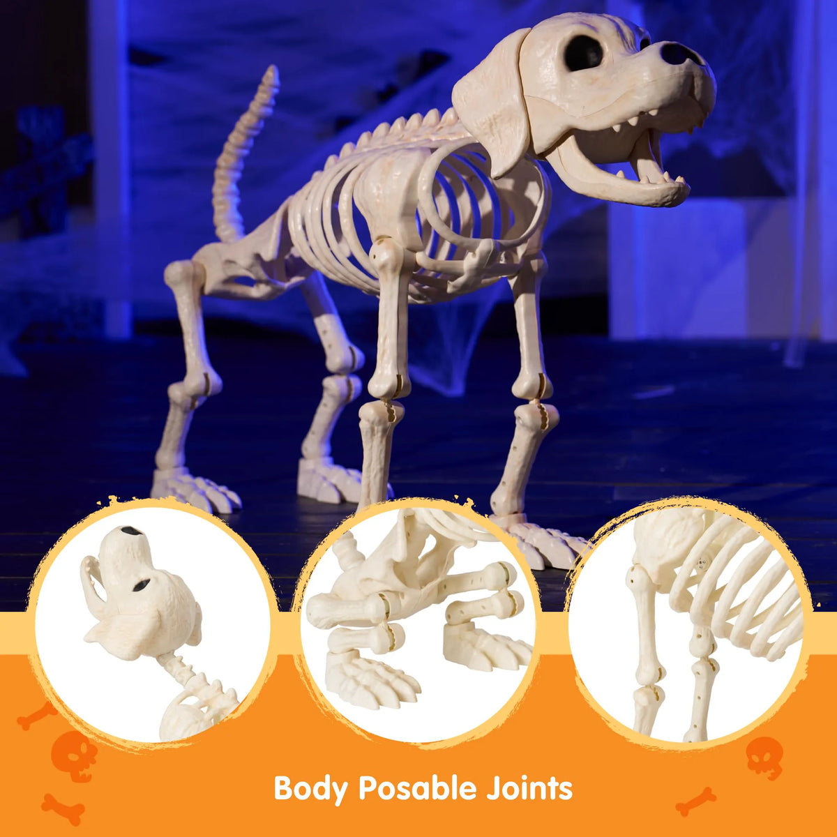 Halloween Golden Retriever Skeleton 34" Animal Dog