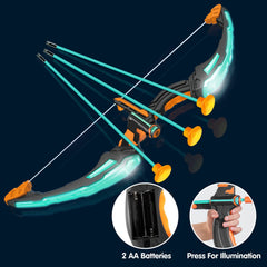 Kids LED Light Up Bow and Arrow Set - Aqua Blue