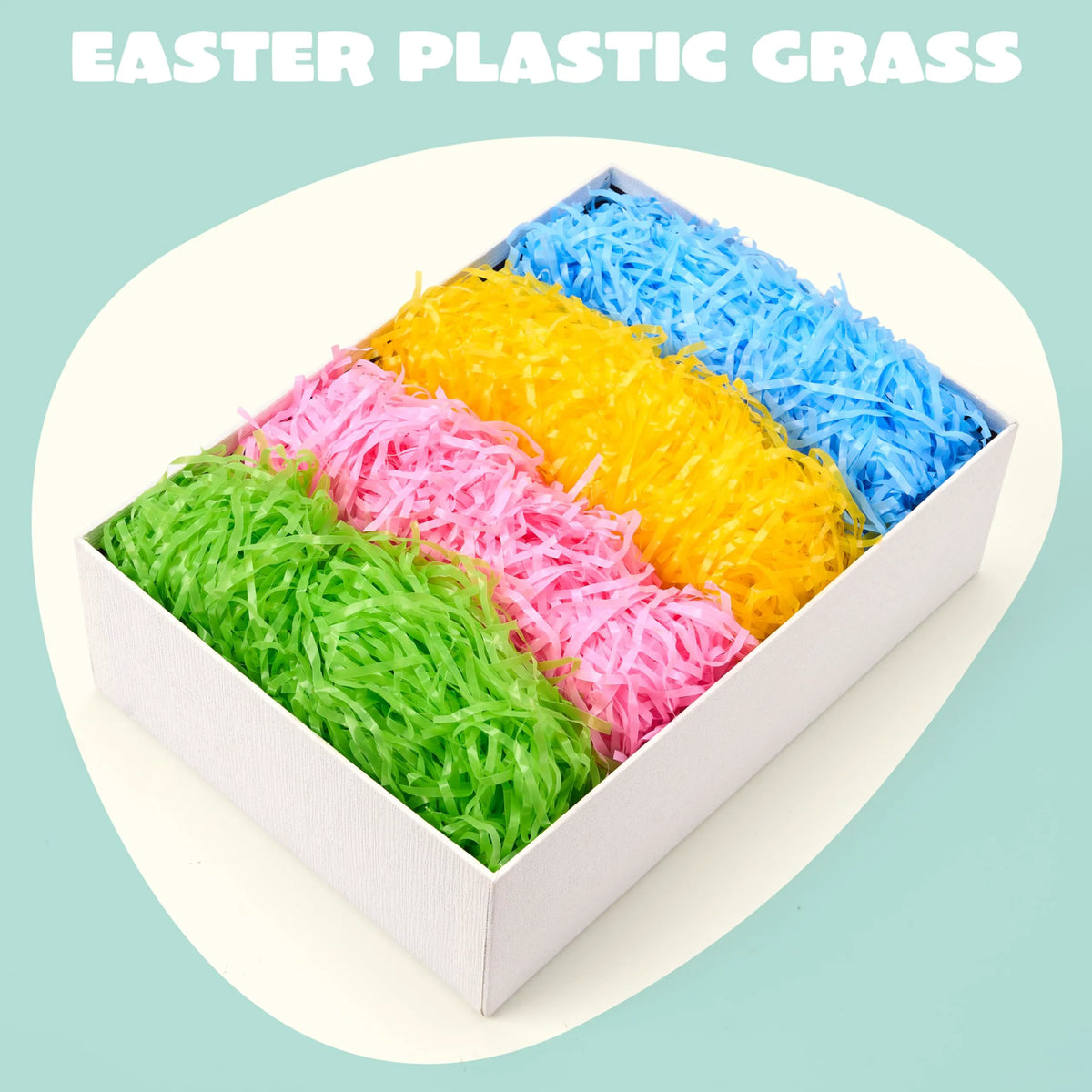 12 oz (340 g) Multicolor Easter Grass