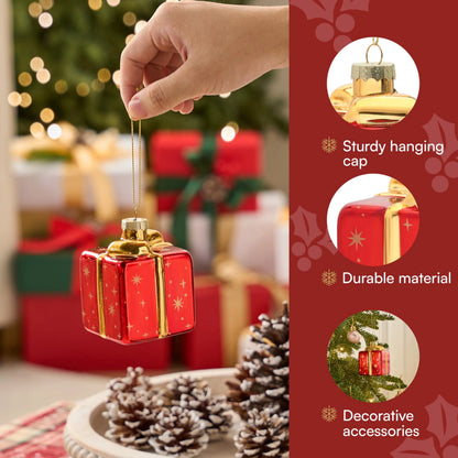 Christmas Mini Glass Ornament Gift Box