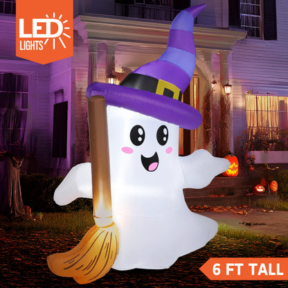 6FT Halloween Inflatable Ghost Outdoor Decoration
