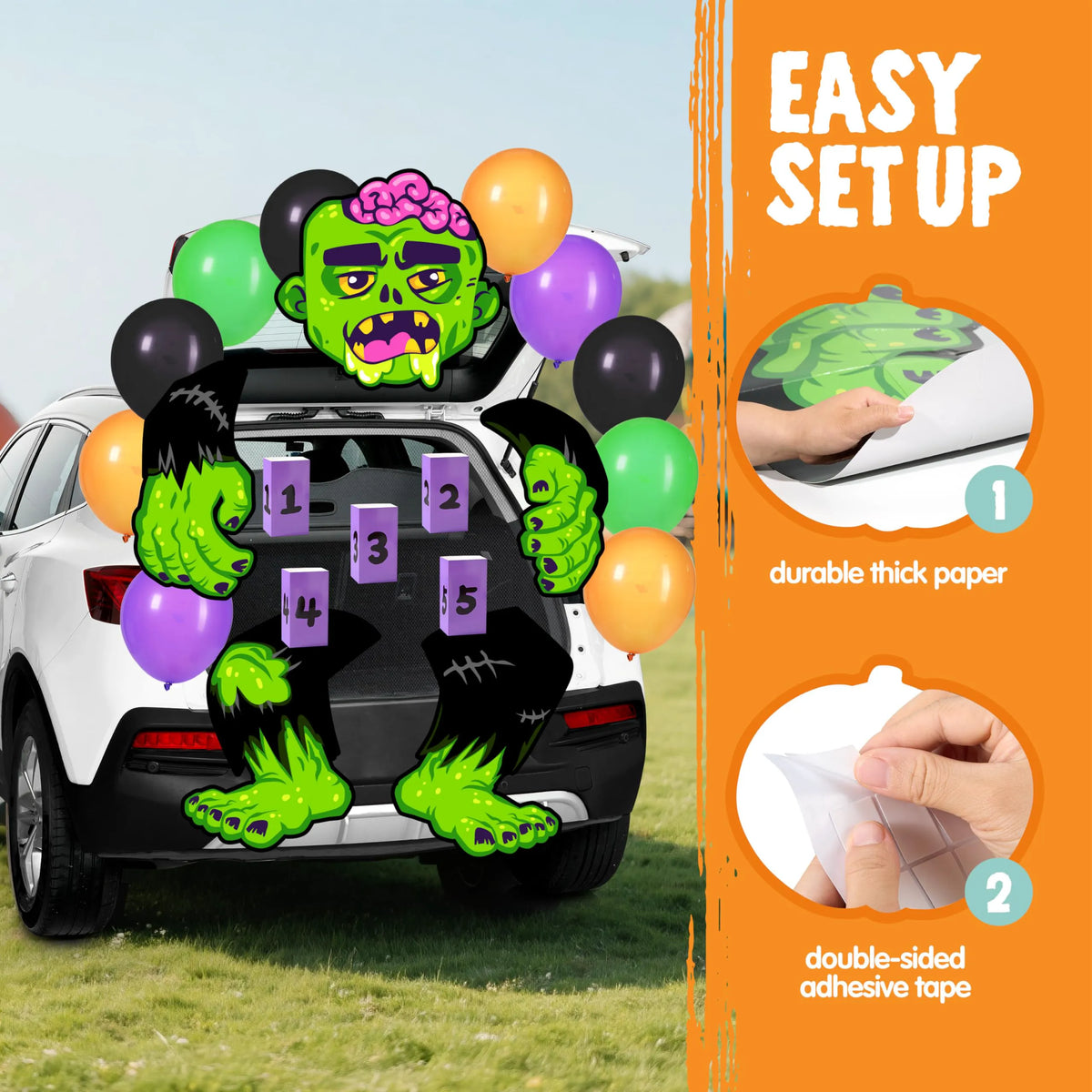 Zombie Toss Halloween Trunk or Treat Kit
