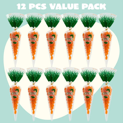 12 Easter Candies in Carrot Bags