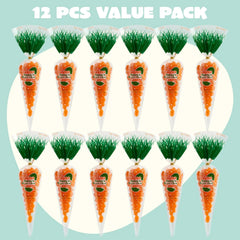 12 Easter Candies in Carrot Bags