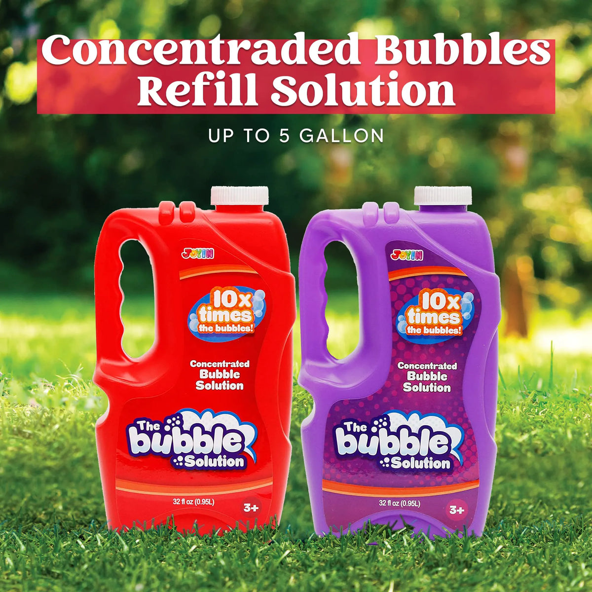 Bubble Solution Refill (0.95L), 2-Pack