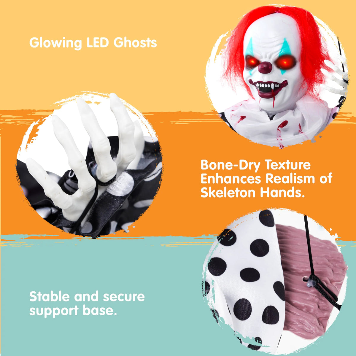Swinging Animatronic Clown for Halloween