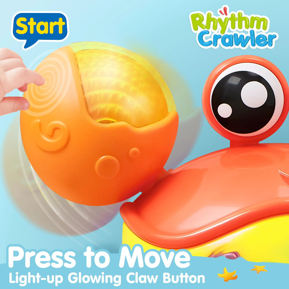 Crawling Crab Baby Toy by Play-Act
