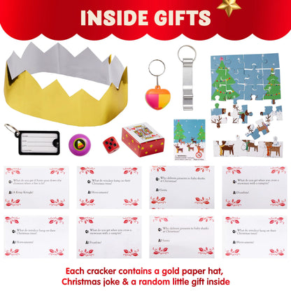 8-Piece Nutcracker-Themed Christmas Cracker Set