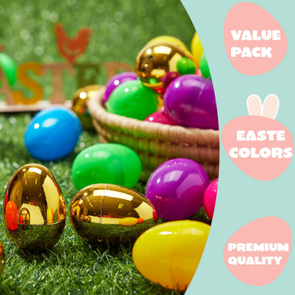 1000 Bulk Empty Fillable Easter Eggs for Easter Egg Hunt