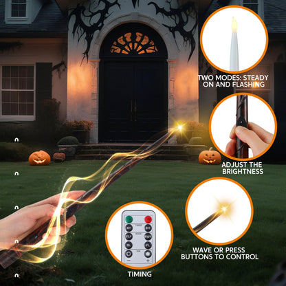 20-Pack Halloween Floating Candles with Witch Hat