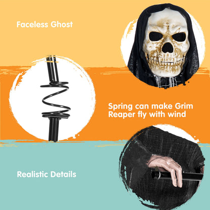 7-Foot Halloween Grim Reaper Decoration