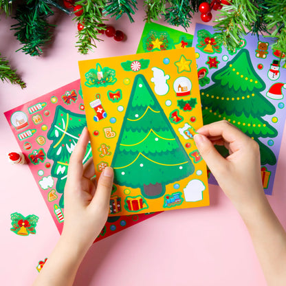 36 Christmas Tree Stickers - DIY Xmas Stocking Stuffers