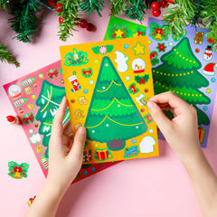 36 Christmas Tree Stickers - DIY Xmas Stocking Stuffers