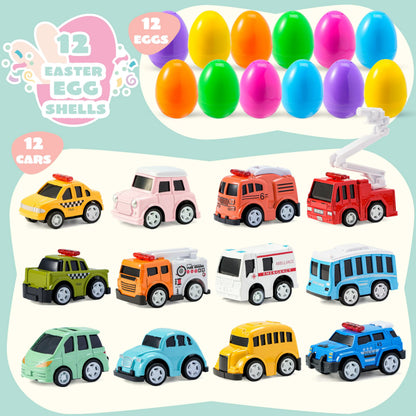 12 Prefilled Easter Eggs with Toys