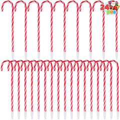 24 Christmas Candy Cane Ballpoint Pens for Kids Gifts
