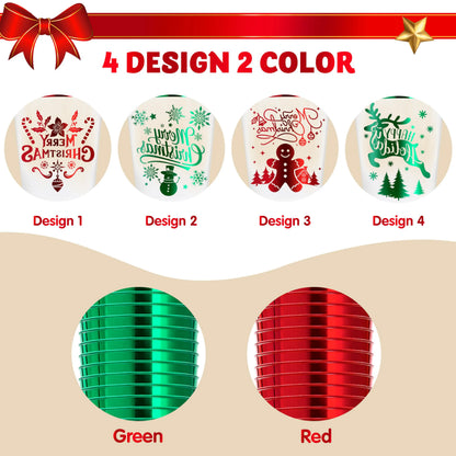 36 PCS Disposable Christmas Plastic Cups