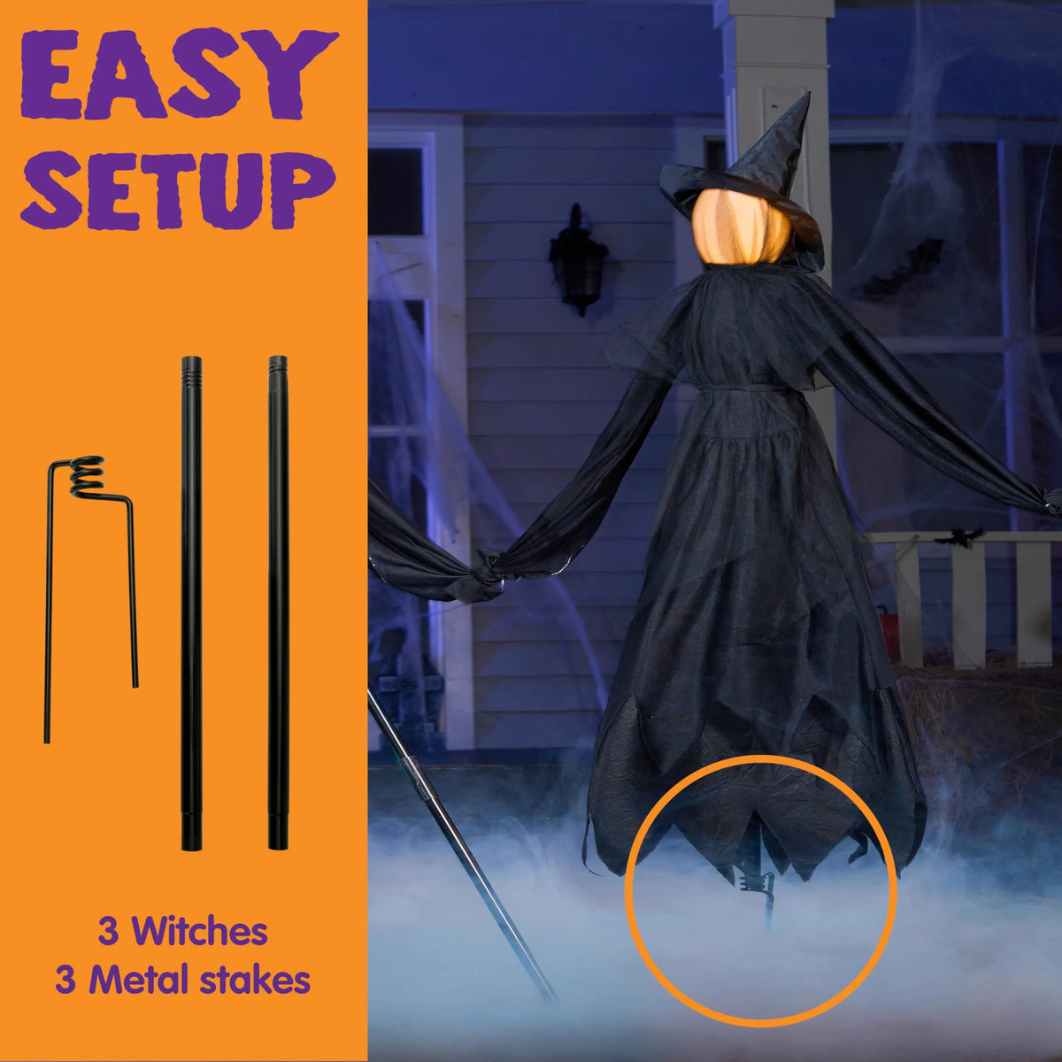 5FT Halloween Witch Outdoor Decoration