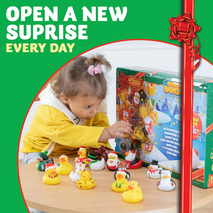 24 Days of Christmas Advent Calendar with Rubber Ducks