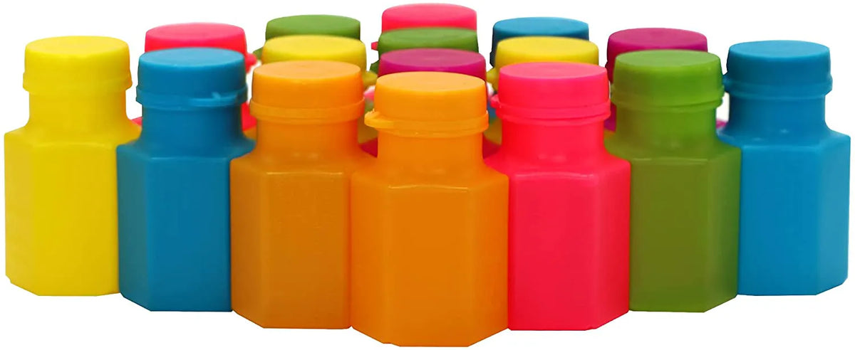 6 Colors Mini Bubble Bottles, 24 Pack