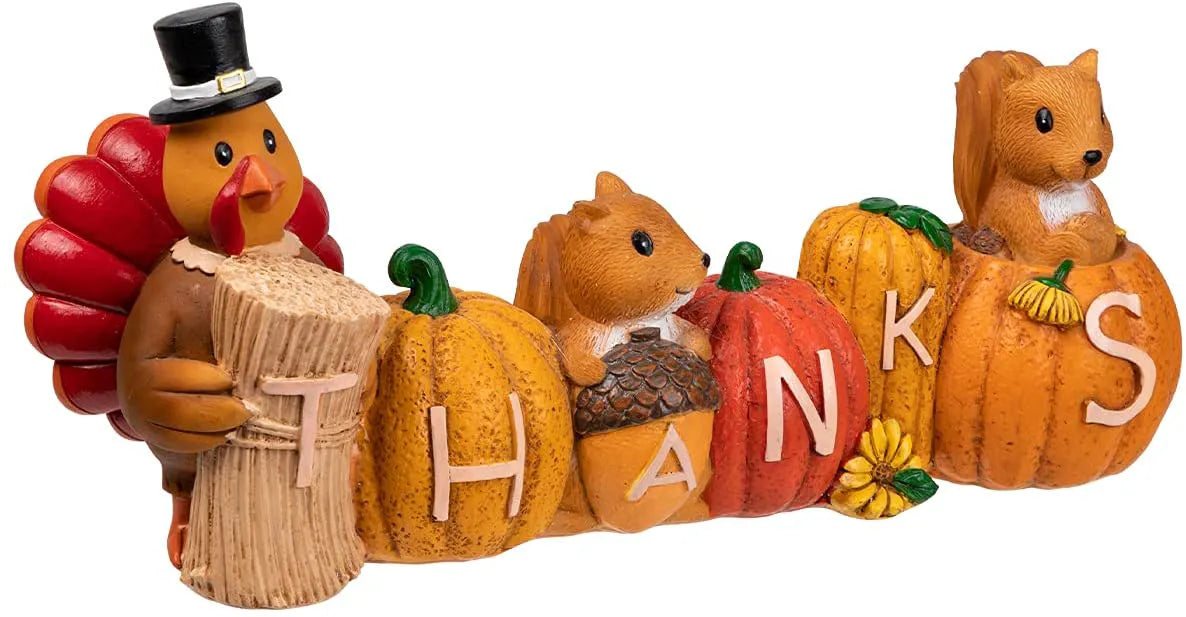 Pumpkin Turkey Figurine