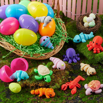12 Prefilled Easter Eggs with Mini Sea Animals