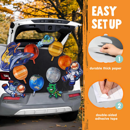 Halloween Space-Themed Trunk or Treat Decorations Kit