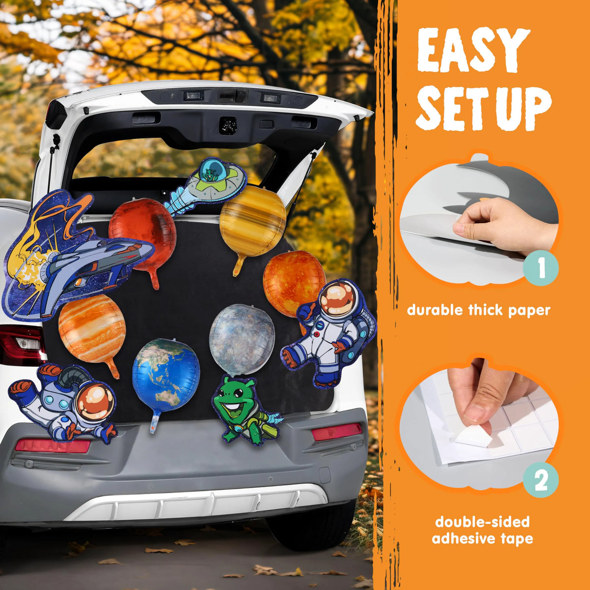 Halloween Space-Themed Trunk or Treat Decorations Kit