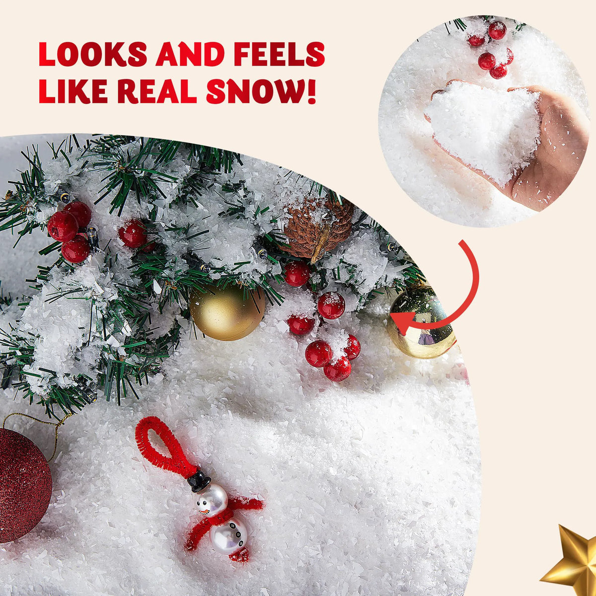 12oz Artificial Snow for Christmas Decoration