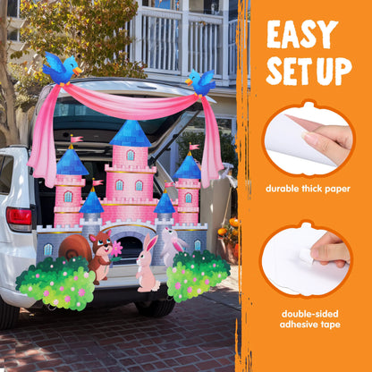 Castle-Themed Halloween Trunk-or-Treat Car Decoration Kit