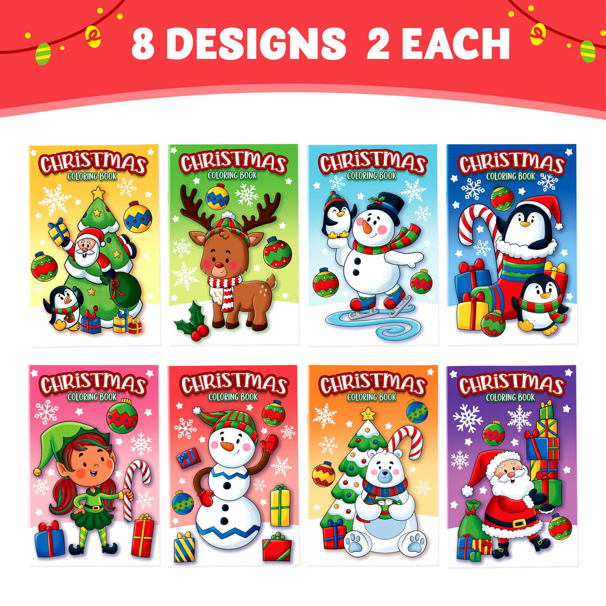 16 Christmas Coloring Books for Kids