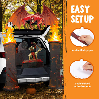 Halloween Cemetery Trunk-or-Treat Car Decoration Kit