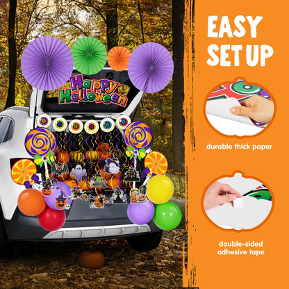 Halloween Lollipops Candy Trunk or Treat Car Stickers Decor
