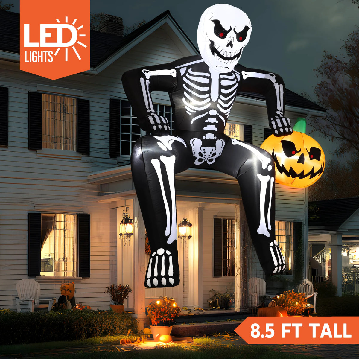 8.5ft Halloween Inflatable Skeleton Decoration
