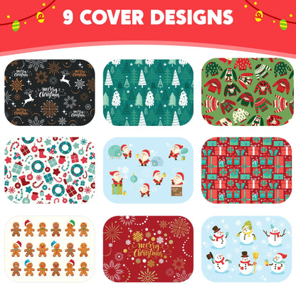 36-Pack Christmas Foil Containers with Lids