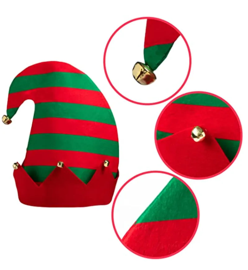 Classic Elf Hats (3-Pack, Unisex)