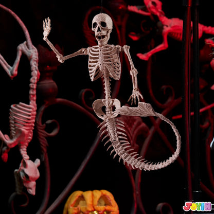 2 PCS 20-Inch Halloween Mermaid Skeleton Plastic Bones