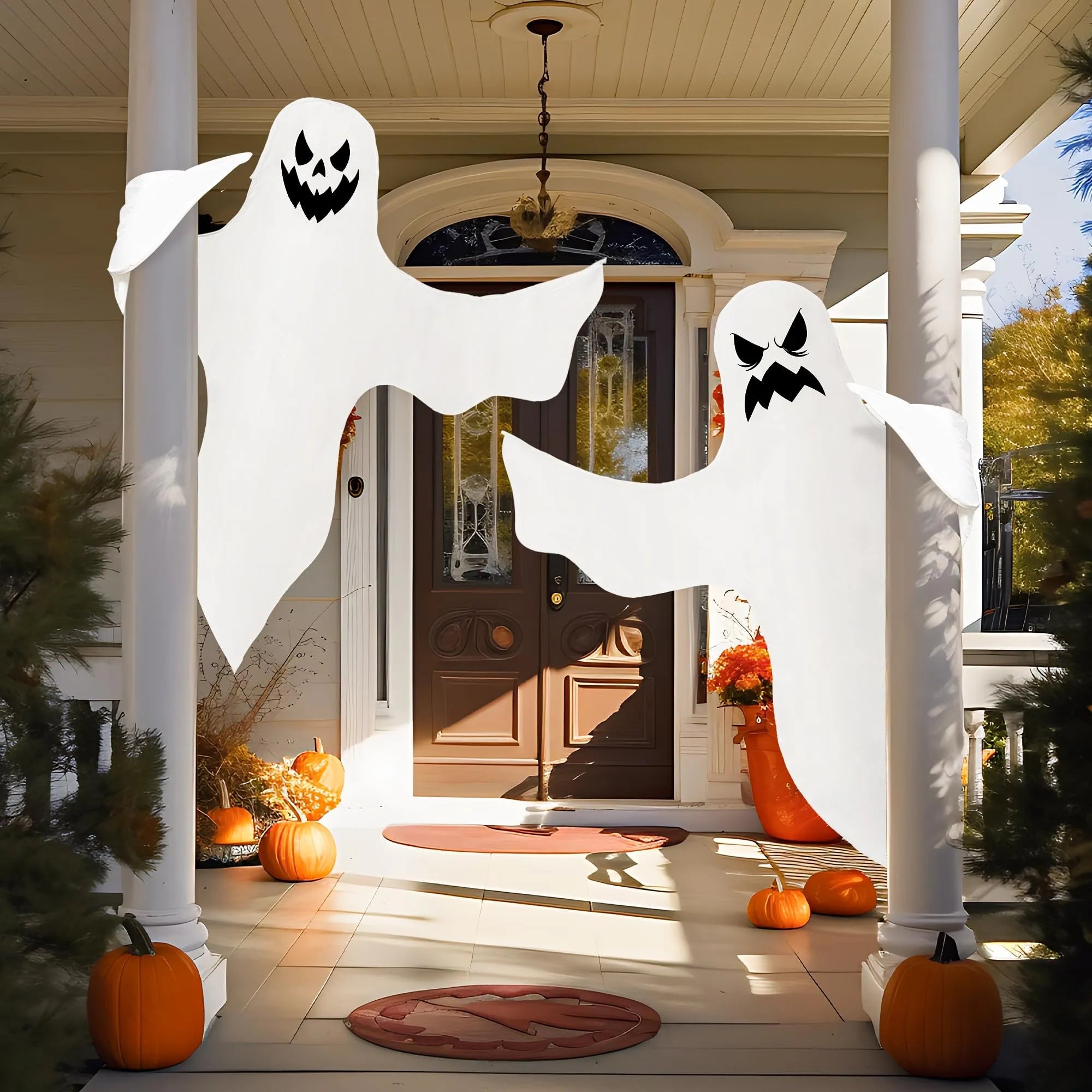 2-Pack 47-Inch Halloween Lighted Tree Wrap Decoration