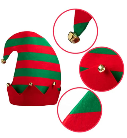 Classic Elf Hats (3-Pack, Unisex)