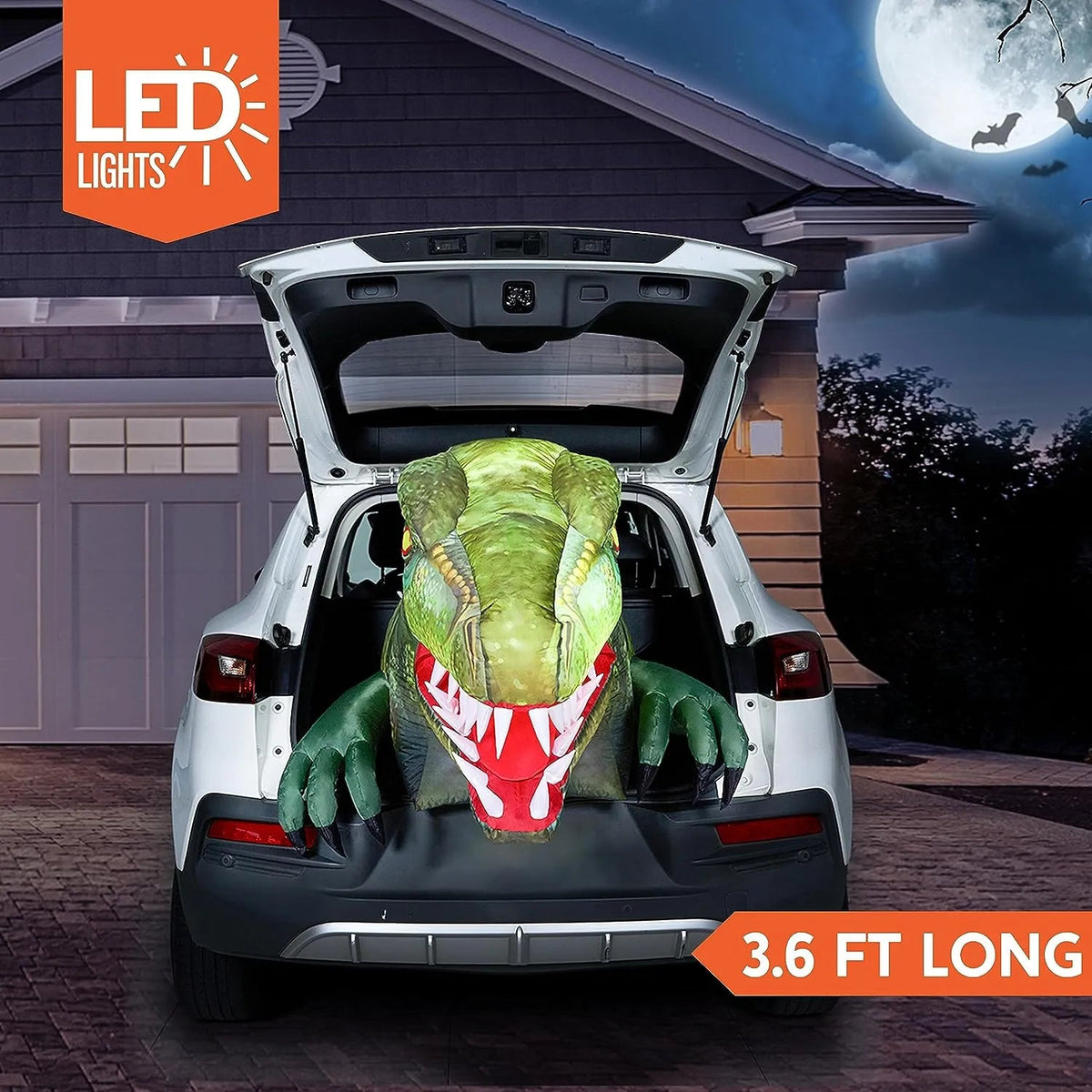 3.6ft Dinosaur Trunk or Treat Halloween Inflatable