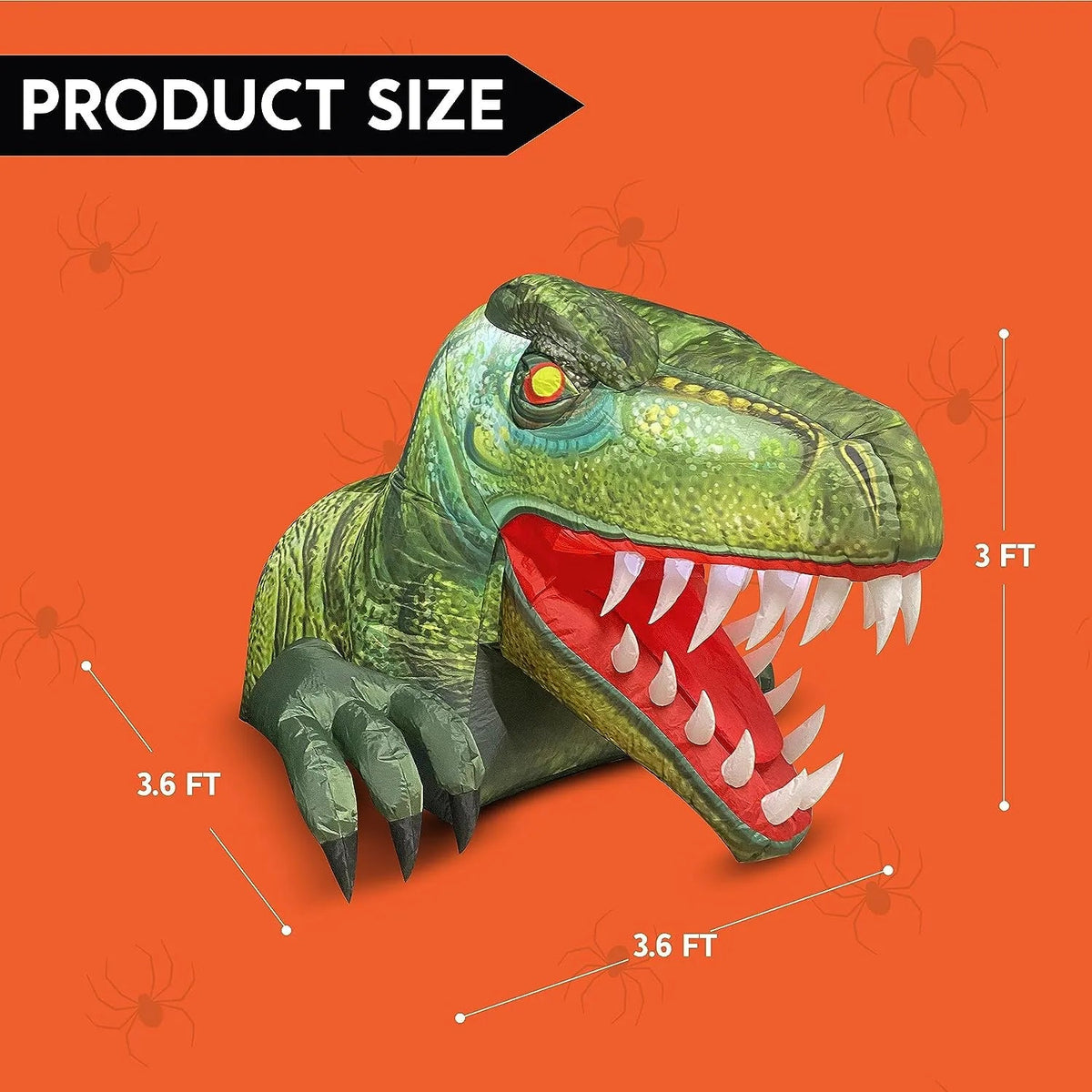 3.6ft Dinosaur Trunk or Treat Halloween Inflatable