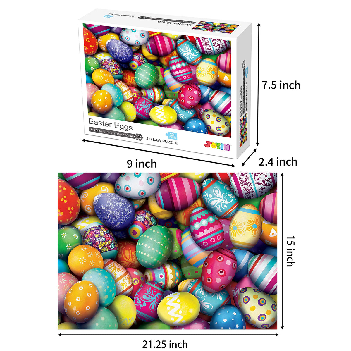300-Piece Large Jigsaw Puzzle for Easter Party & Kids Gifts